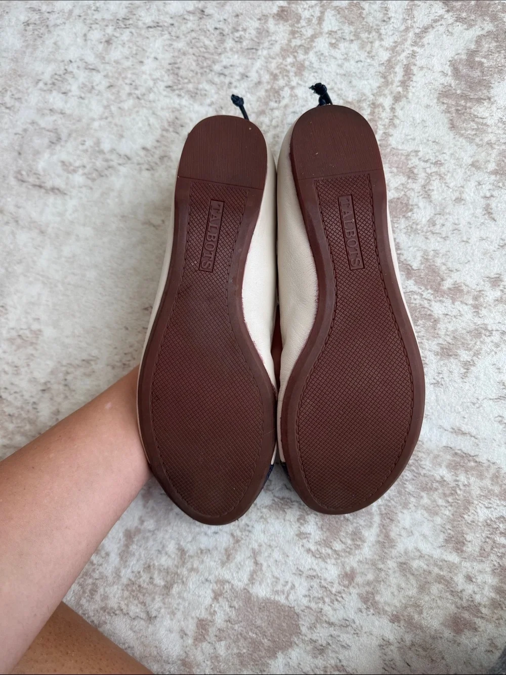 Talbot’s Slip-On Round Toe Drawstring flats Shoes
